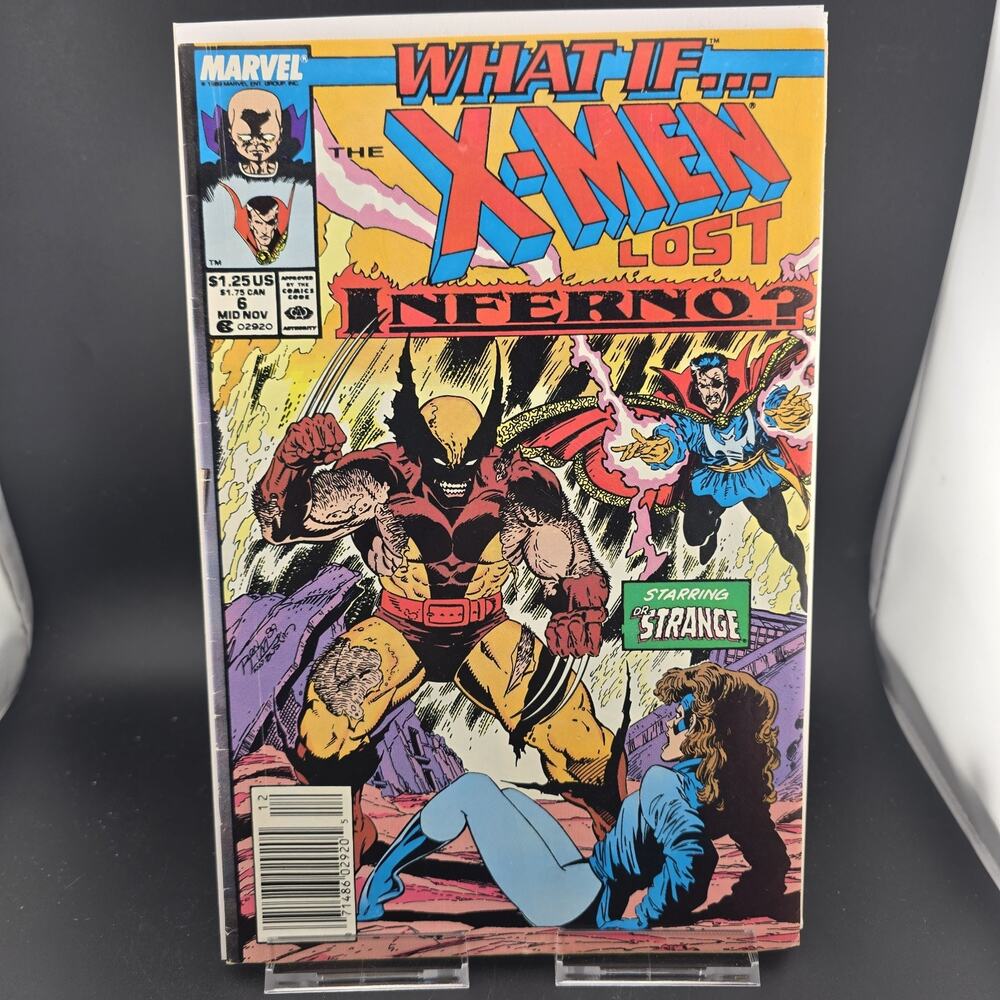 WHAT IF #6 (1989) VF 8.0 Newsstand Variant X-Men Lost Inferno Marvel Wolverine